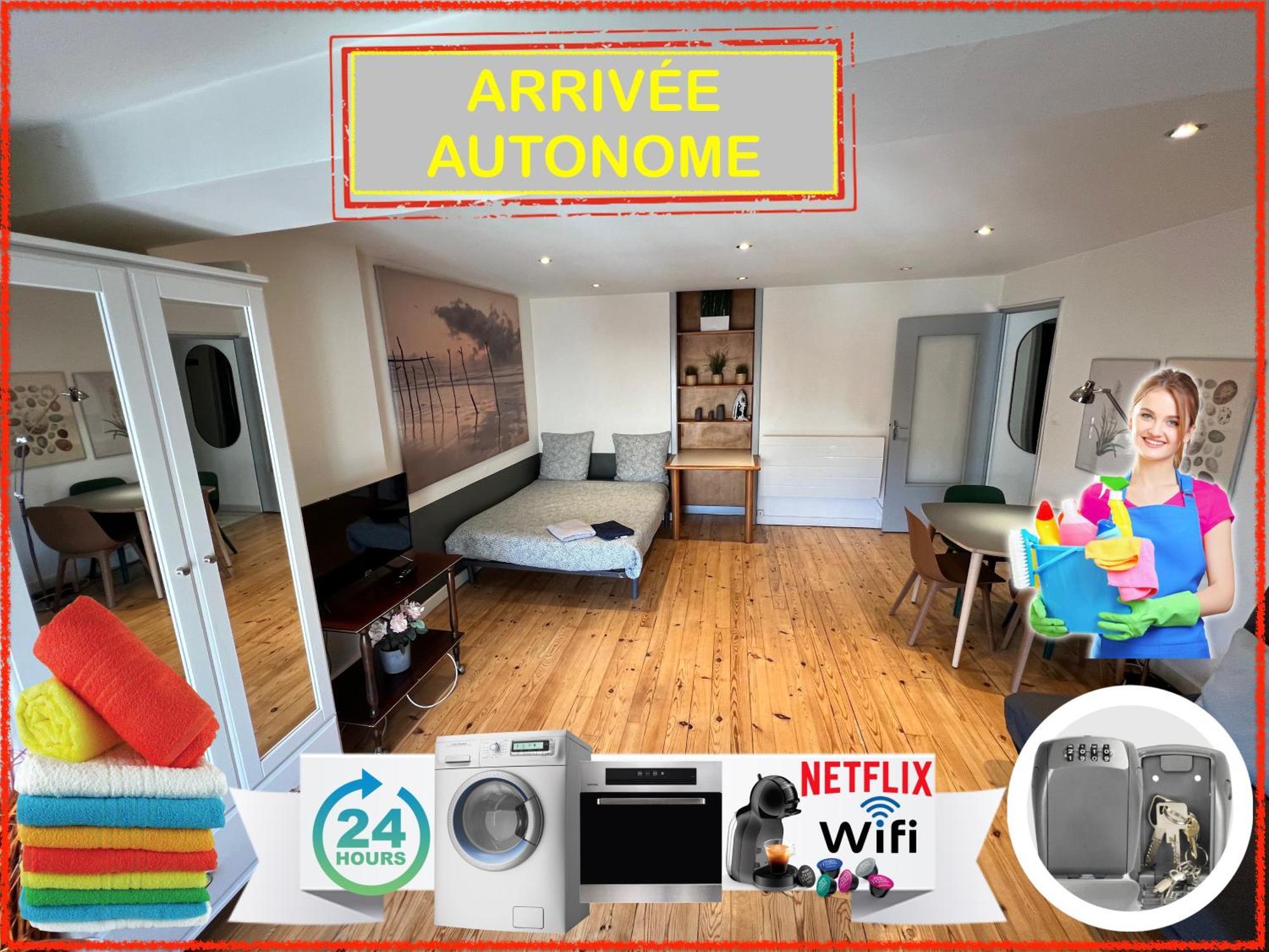 018 Chic & Cosy F1 41M2 Hypercentre Wifi Smart Tv Netflix Apartamento Saint-Etienne  Exterior foto